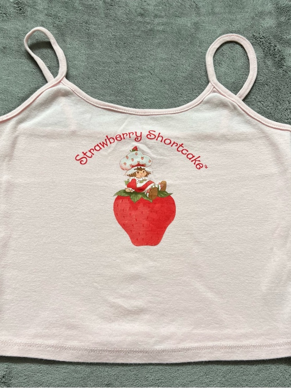 Junior’s Strawberry Shortcake Pink Graphic Tank Top Like New
